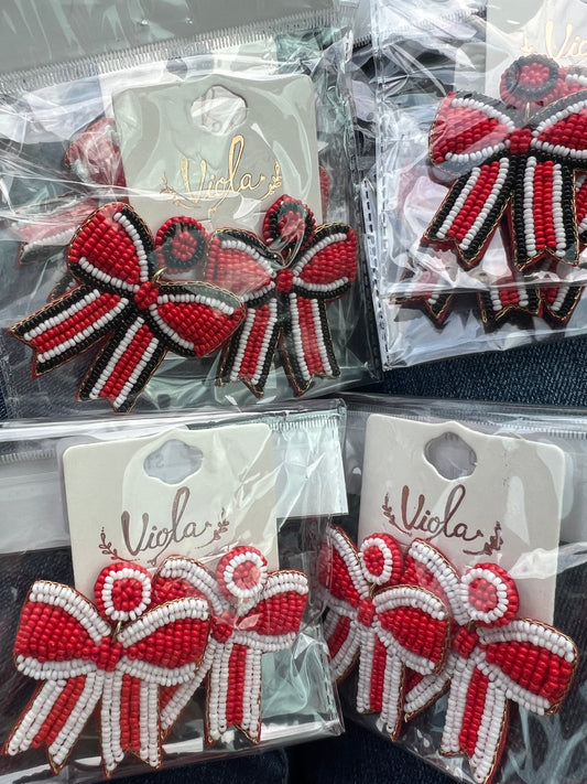 Game Day Bow Earrings