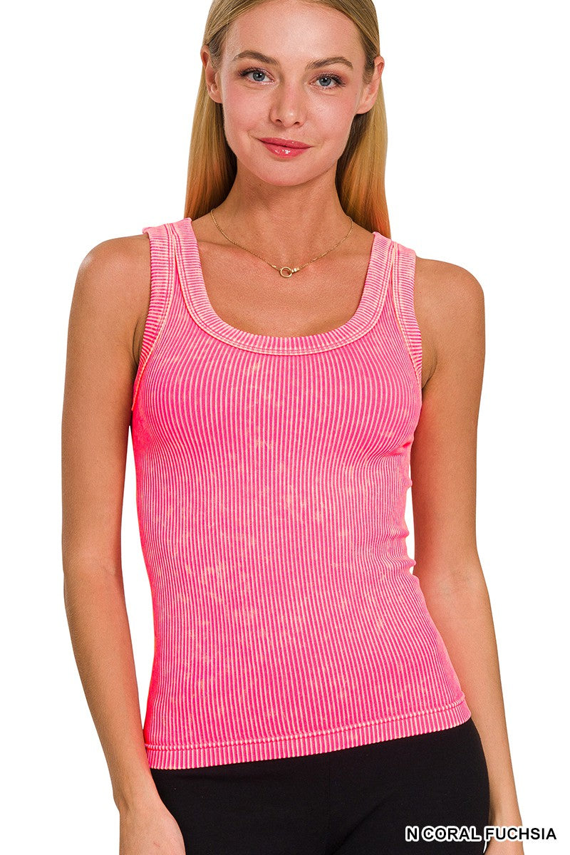 Zenana 2-Way Neckline Tank