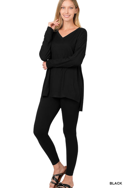 Zenana Buttery Soft Long Sleeve  Loungewear