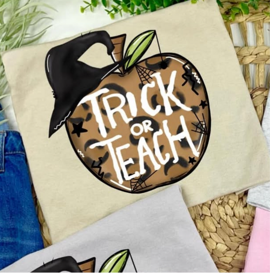 Trick or Teach Tan Tee-Preorder