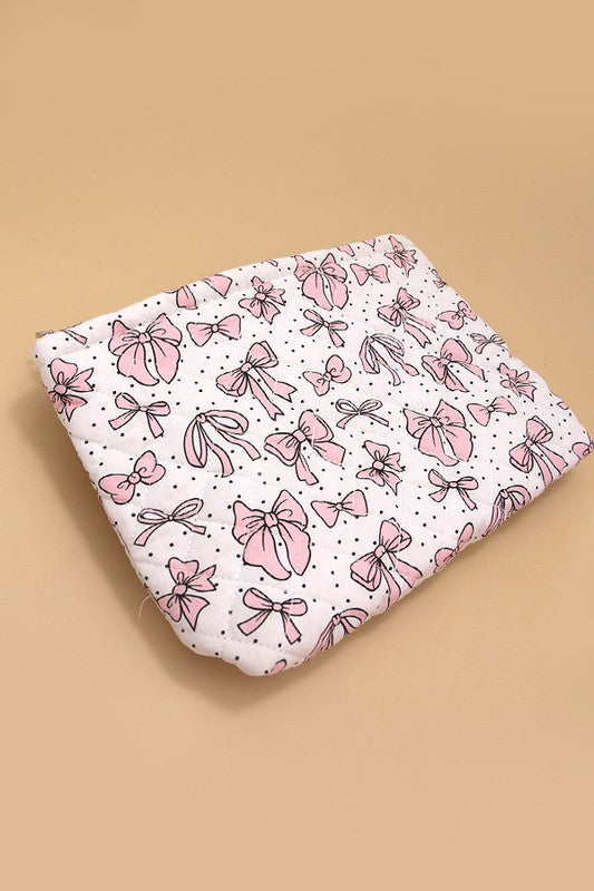 Large Bow Makeup Bag