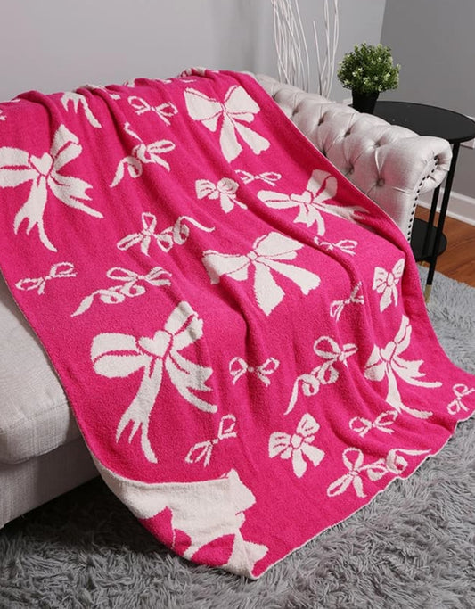 Two-sided Bow Blanket