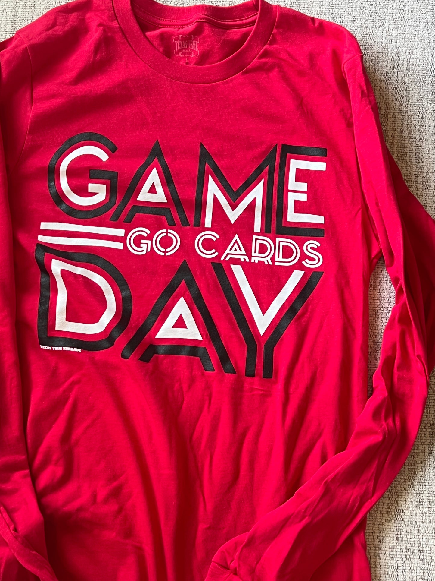 Game Day- Go Cards Long Sleeve