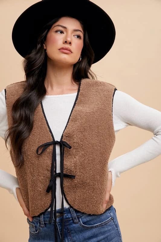 Mocha Tie Vest