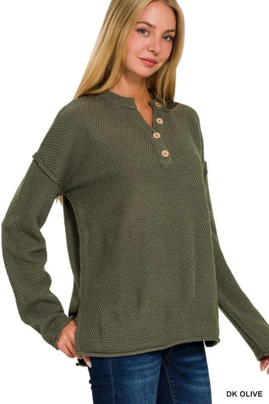 Henley Basic Sweater