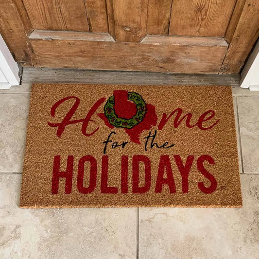 Texas Holidays Doormat 30x18