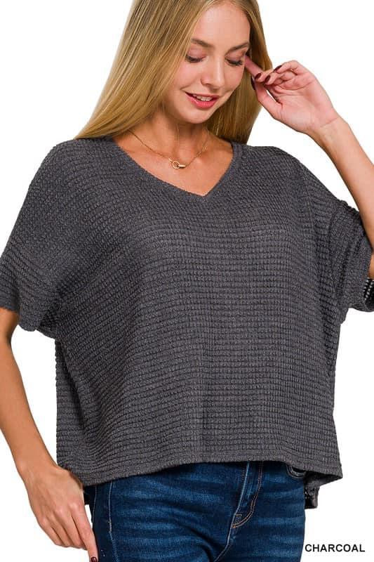 The Perfect V-Neck Knit Top