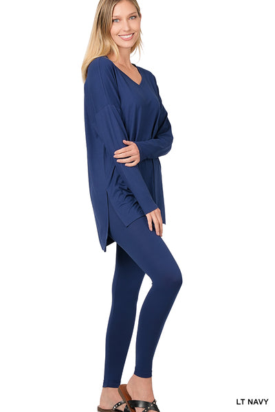 Zenana Buttery Soft Long Sleeve  Loungewear