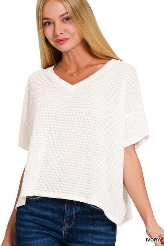 The Perfect V-Neck Knit Top