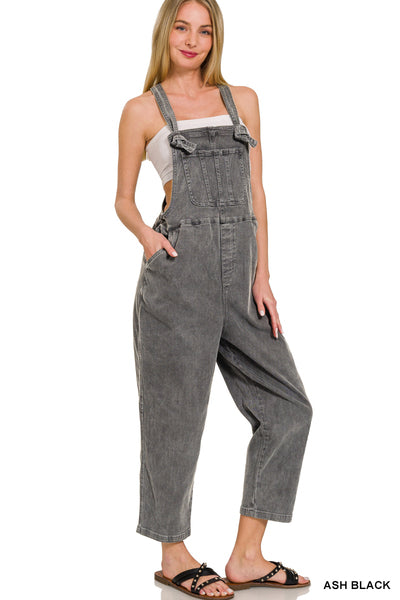 Ash Black Overalls